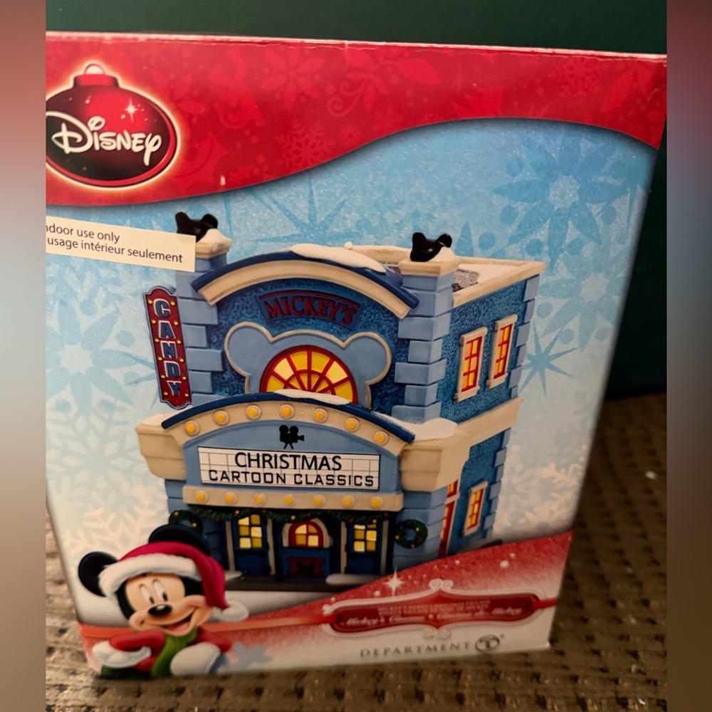 Disney Dept 56 Mickey’s Movie Theater Christmas Village - w/box - Picture 2 of 9